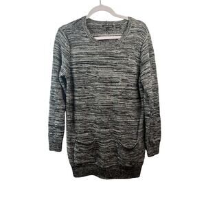 Jeanne Pierre Gray Womens Long Sleeve Sweater Size Large